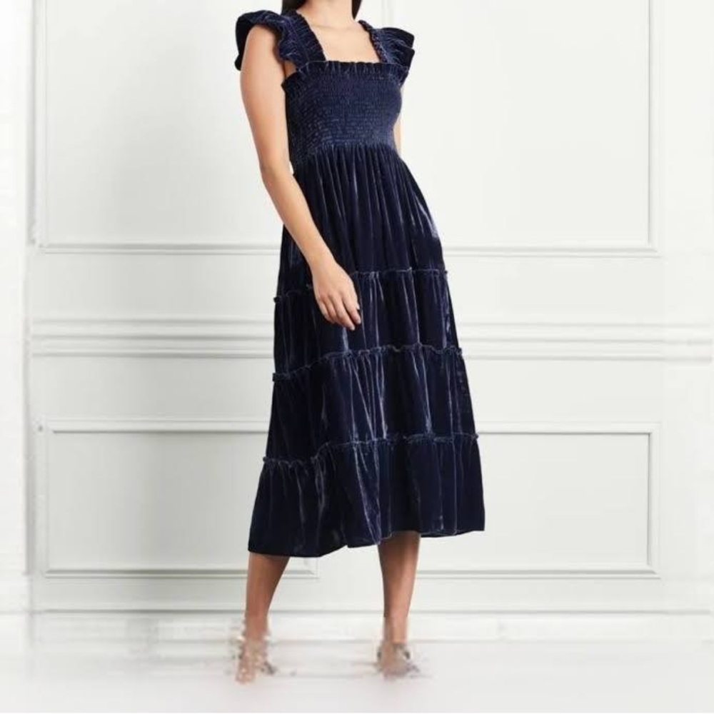 NWT Hillhouse Home Nap Dress in Velvet, Size XS